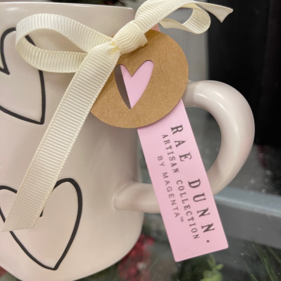 Rae Dunn Valentine Sweet. Heart Ceramic Coffee Mug with Heart Handle 
 NWT - Picture 6 of 6